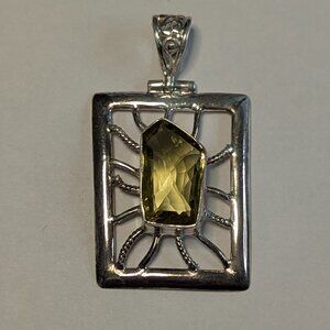Pendant Artistic Lemon Topaz 925